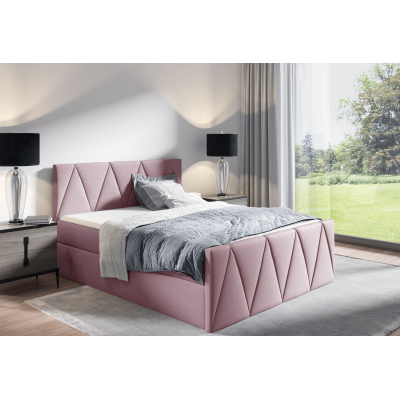 GISELA LUX Einzelbett – 120 x 200, rosa + Gratis-Topper