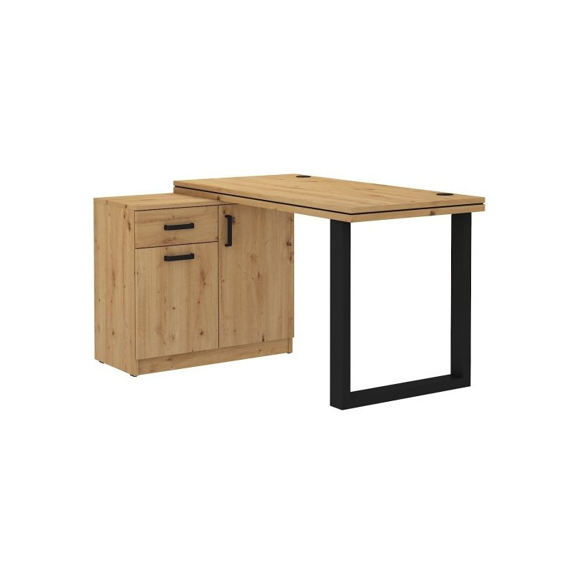 Schreibtisch mit Schrank MABAKA 2 – Eiche Artisan