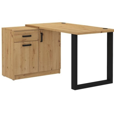 Schreibtisch mit Schrank MABAKA 1 – Eiche Artisan