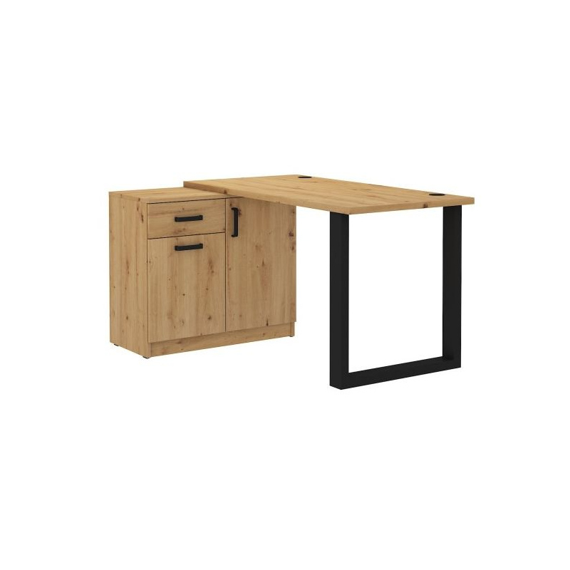 Schreibtisch mit Schrank MABAKA 1 – Eiche Artisan