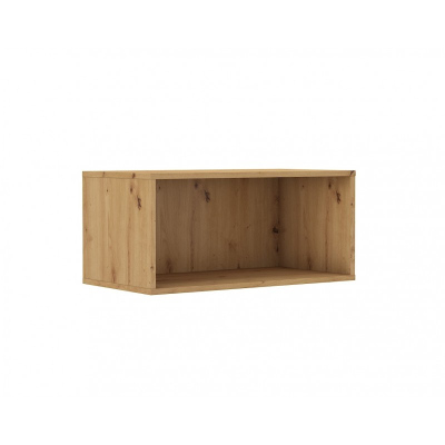 Offener Aufsatz für Kleiderschrank MABAKA – Breite 80 cm, Artisan-Eiche