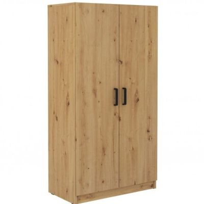 Zweitüriger Kleiderschrank MABAKA – Breite 80 cm, Artisan-Eiche