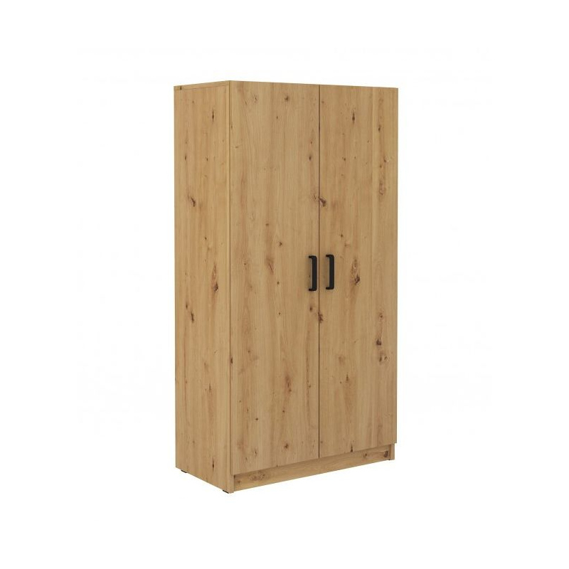 Zweitüriger Kleiderschrank MABAKA – Breite 80 cm, Artisan-Eiche