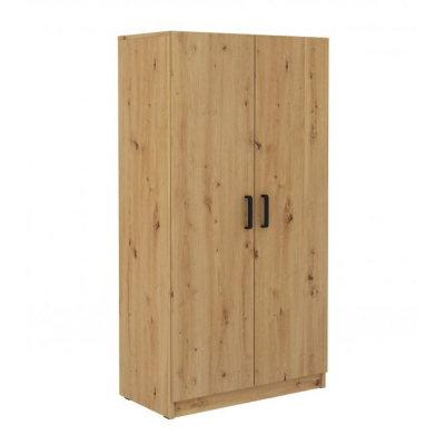 Zweitüriger Kleiderschrank MABAKA – Breite 80 cm, Artisan-Eiche