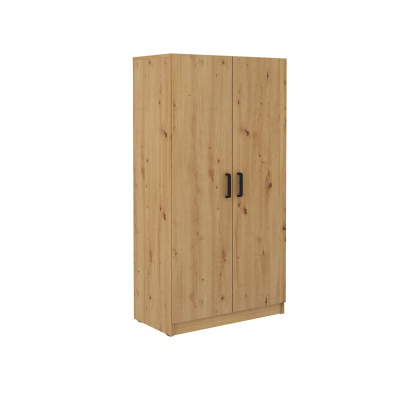 Zweitüriger Schrank MABAKA – Breite 80 cm, Artisan-Eiche