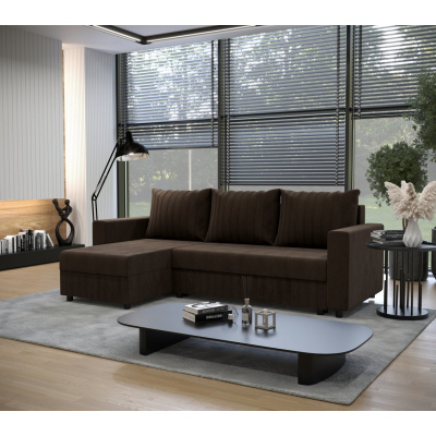 Schlaf Couchgarnitur EDITH – Braun