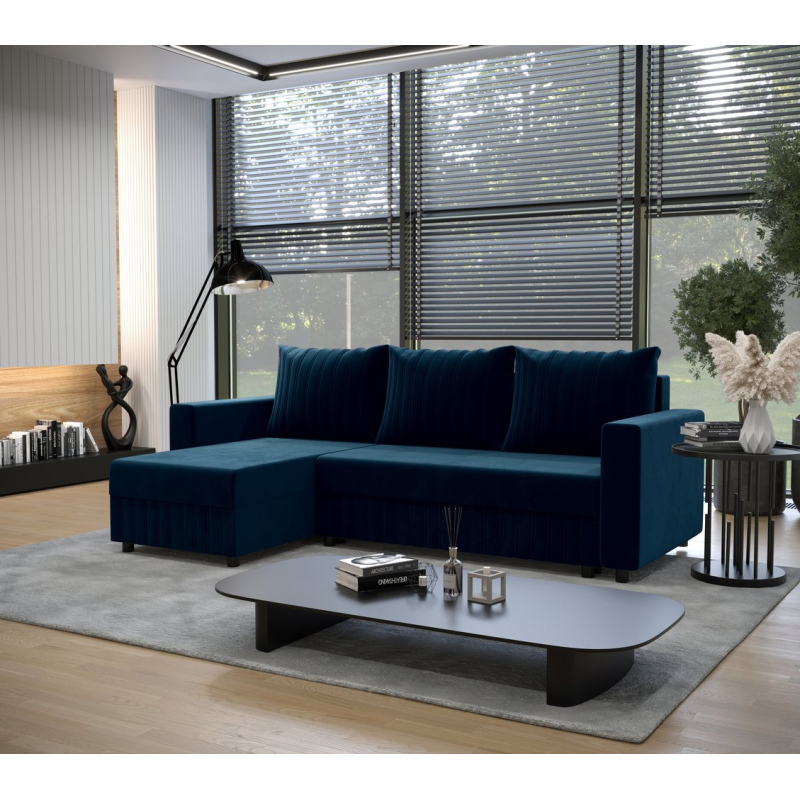 Schlaf Couchgarnitur EDITH – Blau