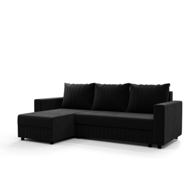 Schlaf Couchgarnitur EDITH – Schwarz