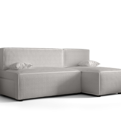 Bequeme Couch mit Stauraum RADANA – weiß