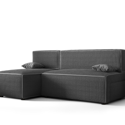 Bequeme Couch mit Stauraum RADANA – grau