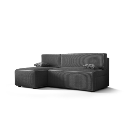 Bequeme Couch mit Stauraum RADANA – grau