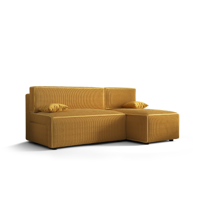 Bequeme Couch mit Stauraum RADANA – gelb