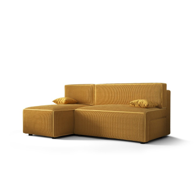 Bequeme Couch mit Stauraum RADANA – gelb