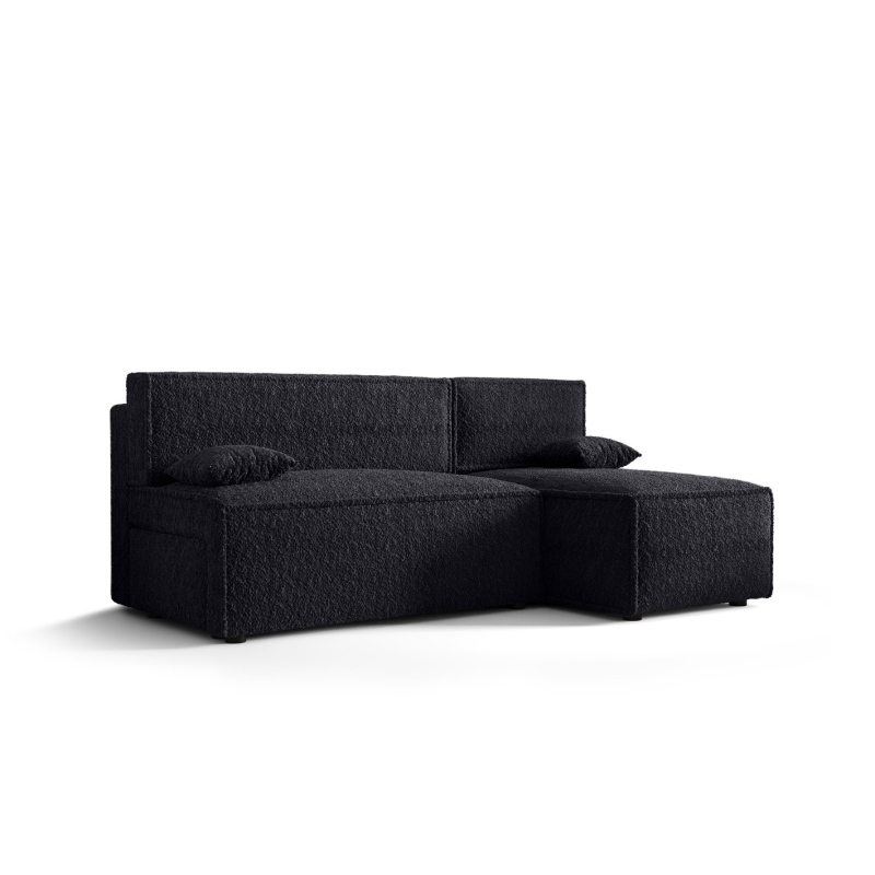 Bequeme Couch mit Stauraum RADANA – schwarz 2