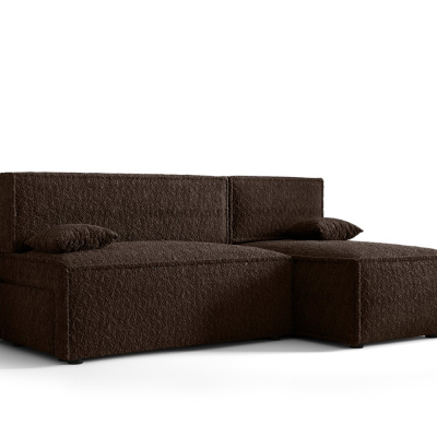 Bequeme Couch mit Stauraum RADANA – dunkelbraun