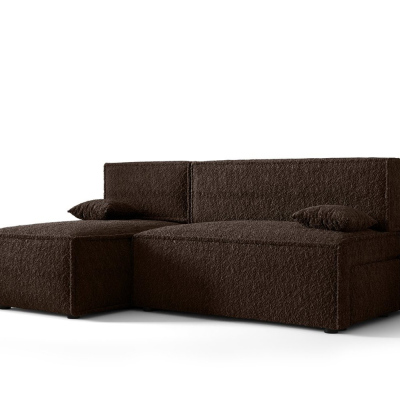 Bequeme Couch mit Stauraum RADANA – dunkelbraun