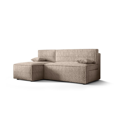 Bequeme Couch mit Stauraum RADANA – hellbraun 1