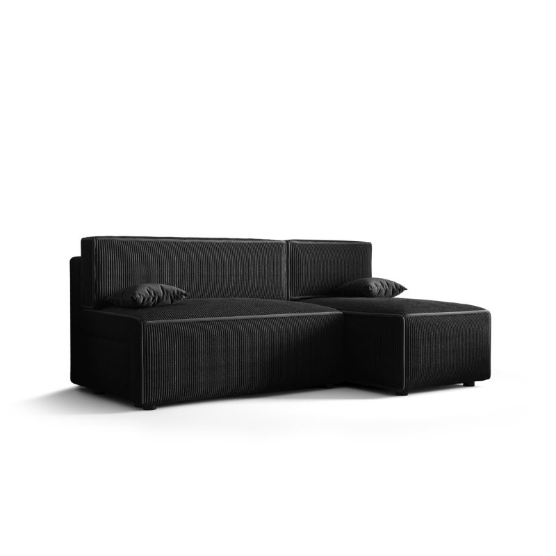 Bequeme Couch mit Stauraum RADANA – schwarz 1