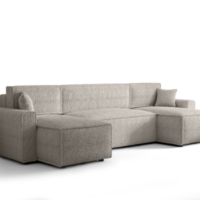 Bequeme U-förmige Schlafcouch RADANA – beige