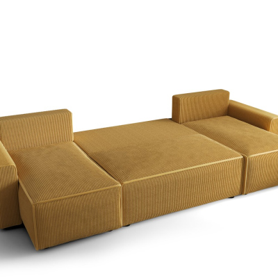 Bequeme U-förmige Schlafcouch RADANA – beige