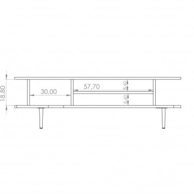 Designer-Couchtisch STEFANIE – Braun