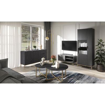 Runder Couchtisch ANASTAZIE 60 – schwarz