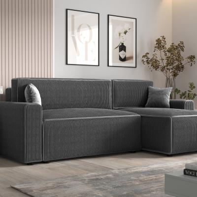 Bequeme Schlafcouch RADANA – grau