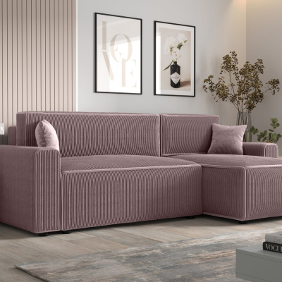 Bequeme Schlafcouch RADANA – rosa