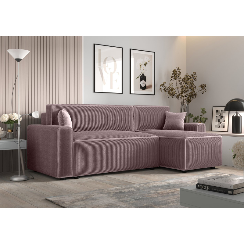 Bequeme Schlafcouch RADANA – rosa