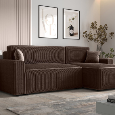 Bequeme Schlafcouch RADANA – braun 2