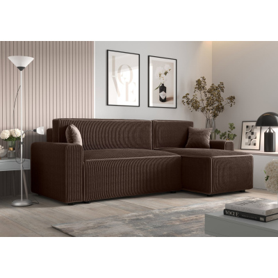 Bequeme Schlafcouch RADANA – braun 2