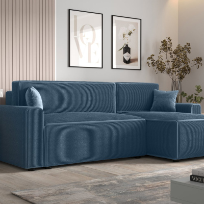 Bequeme Schlafcouch RADANA – blau