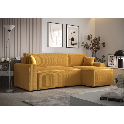 Bequeme Schlafcouch RADANA – gelb