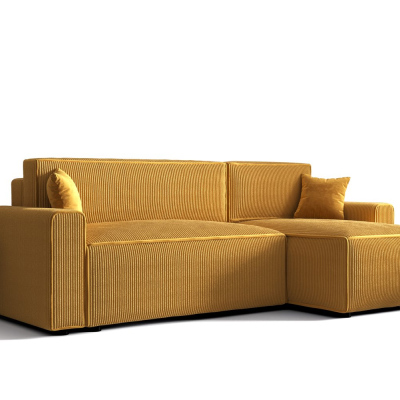 Bequeme Schlafcouch RADANA – gelb