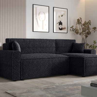 Bequeme Schlafcouch RADANA – schwarz 2