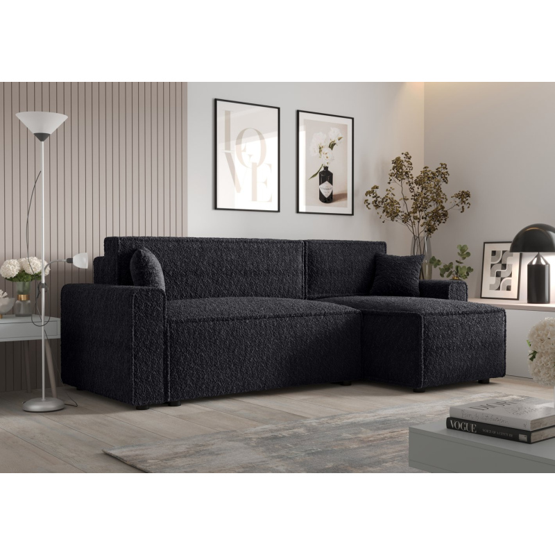 Bequeme Schlafcouch RADANA – schwarz 2