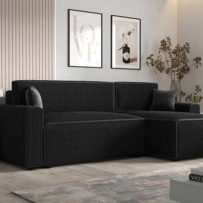 Bequeme Schlafcouch RADANA – schwarz 1