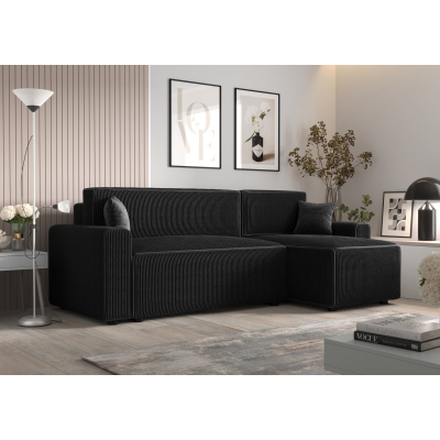 Bequeme Schlafcouch RADANA – schwarz 1