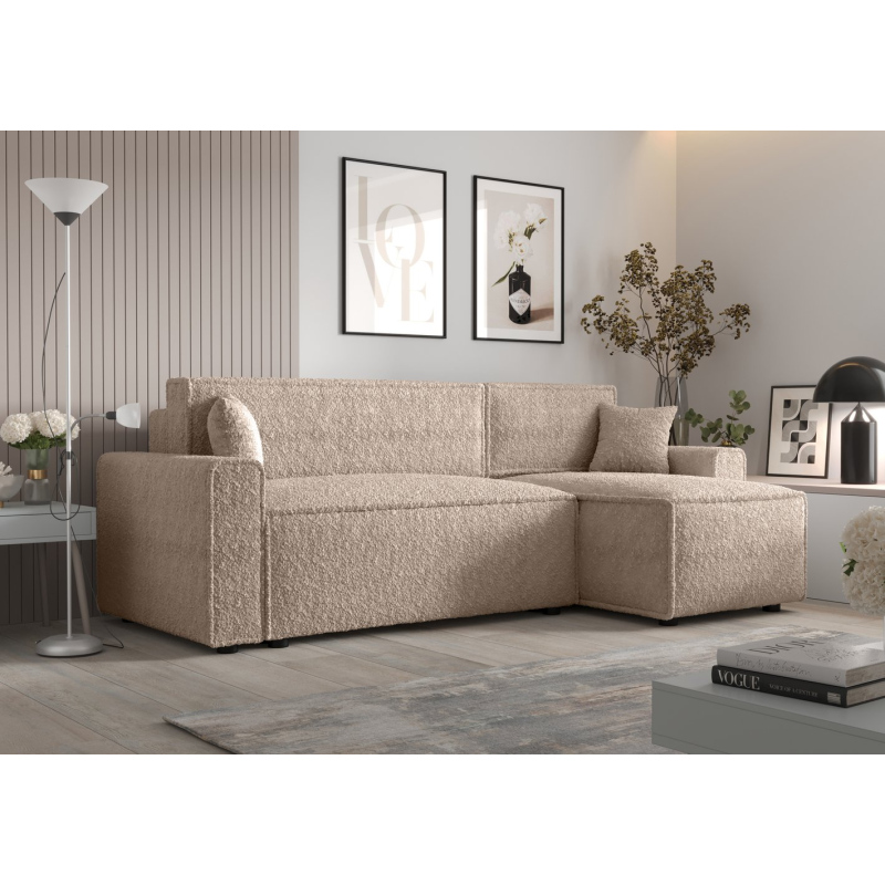 Bequeme Schlafcouch RADANA – hellbraun 1