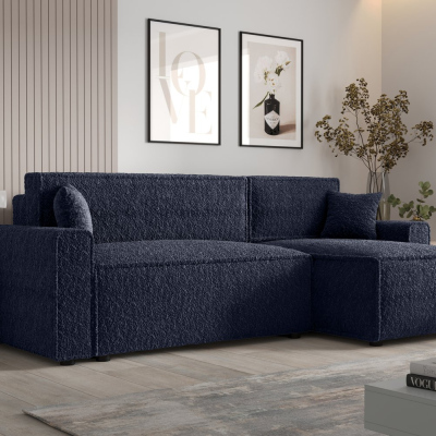 Bequeme Schlafcouch RADANA – dunkelblau