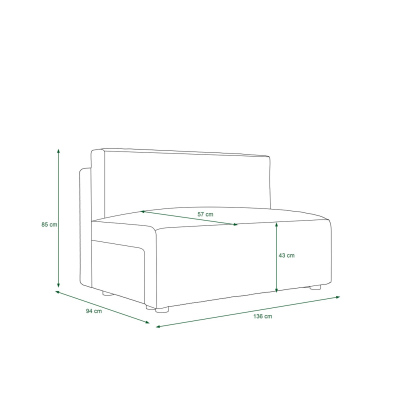 Komfortables Sofa mit Stauraum RADANA – beige