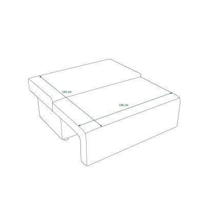 Komfortables Sofa mit Stauraum RADANA – hellbraun 1