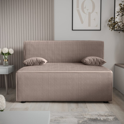 Komfortables Sofa mit Stauraum RADANA – hellbraun 2