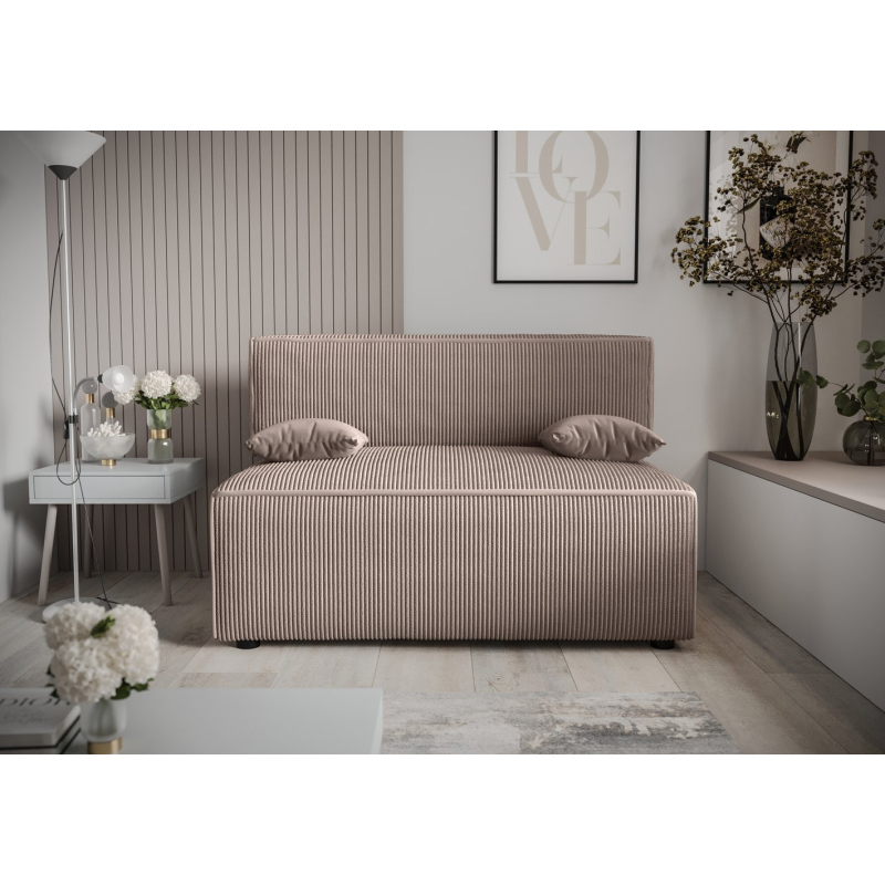 Komfortables Sofa mit Stauraum RADANA – hellbraun 2