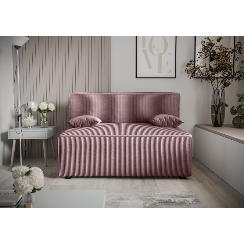 Bequemes Sofa mit Stauraum RADANA – rosa