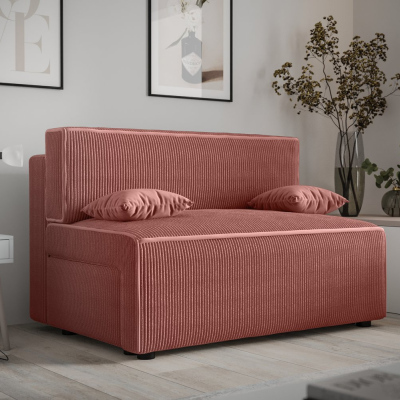 Bequemes Sofa mit Stauraum RADANA – lachsrosa