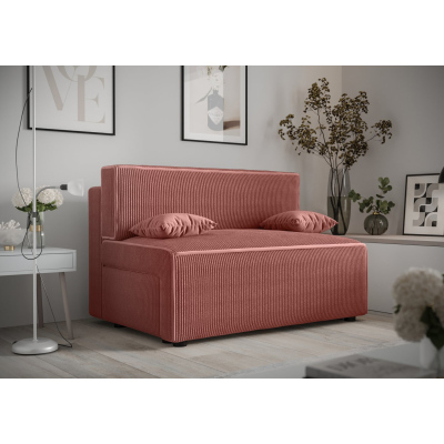 Bequemes Sofa mit Stauraum RADANA – lachsrosa