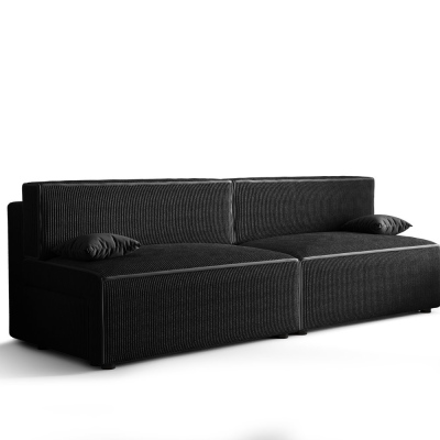 Stilvolles Sofa mit Stauraum RADANA – schwarz 1