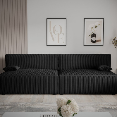 Stilvolles Sofa mit Stauraum RADANA – schwarz 1