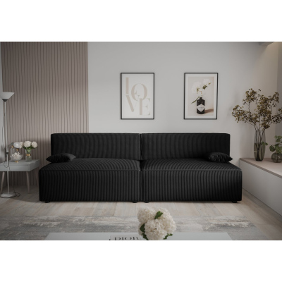 Stilvolles Sofa mit Stauraum RADANA – schwarz 1